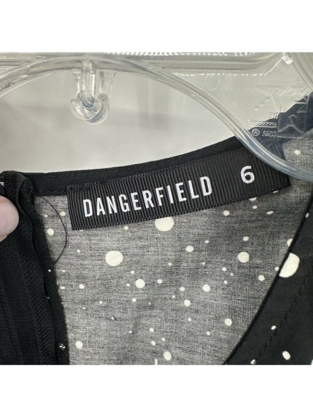 DANGERFIELD cosmic border print dress 6 whales celestial stars space galaxy goth - Picture 10 of 12